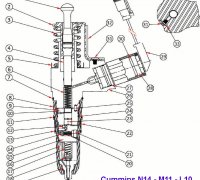 Inj. Plunger Link Assy Cummins N14  A1-23891 